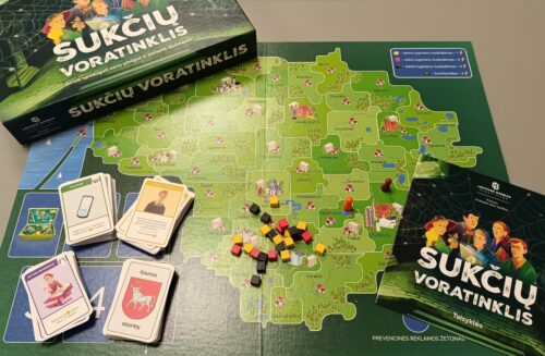 Stalo žaidimas „Sukčių voratinklis“